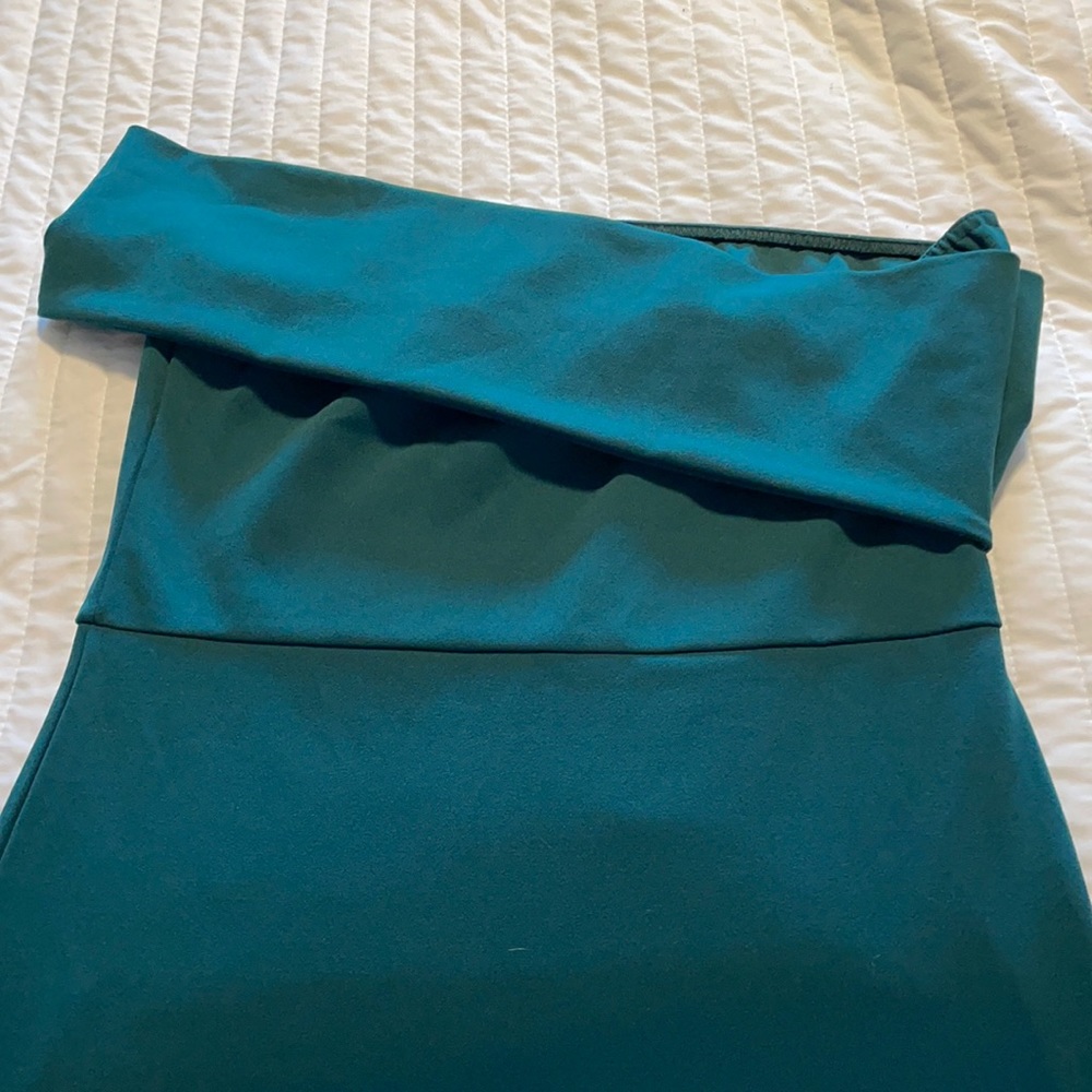 MIDI dress, strapless, lightweight, stretch, size 14